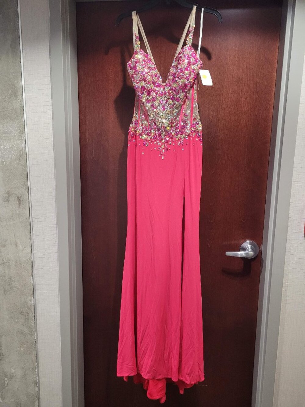 Rachel Allan/Party Time Formals X6575 Size 6 Pink Prom Dress